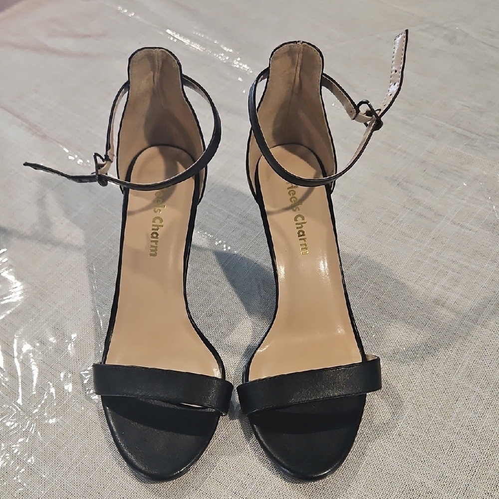Black Ankle Strap Heels